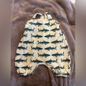 Kate Quinn Shark Print Romper